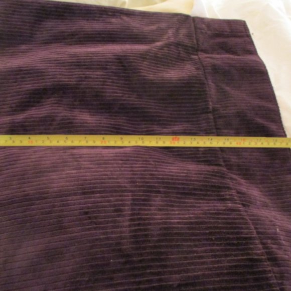 Custom made new designer bed skirt corduroy king purple model home - Picture 13 of 14